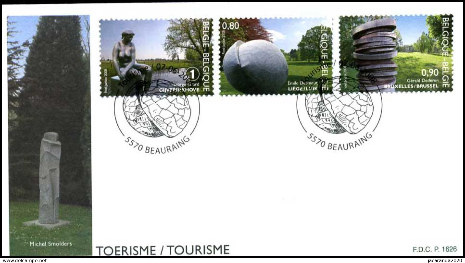 3794/96 - FDC - Toerisme : Beeldentuinen P1626 - 2001-2010