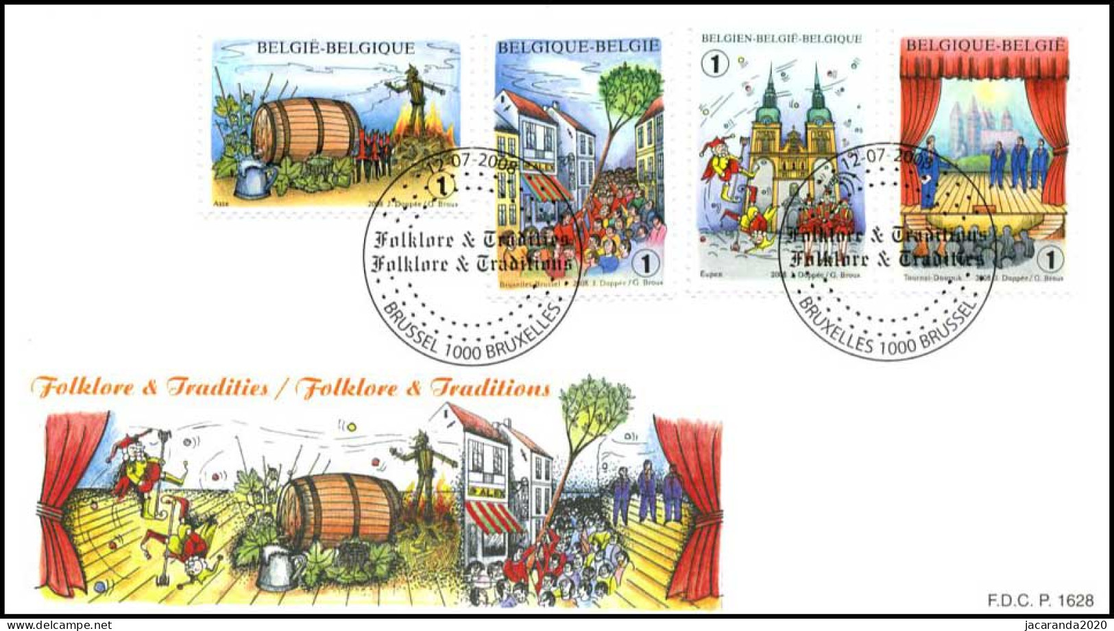 3800/03 - FDC - Folklore En Tradities P1628 - 2001-2010