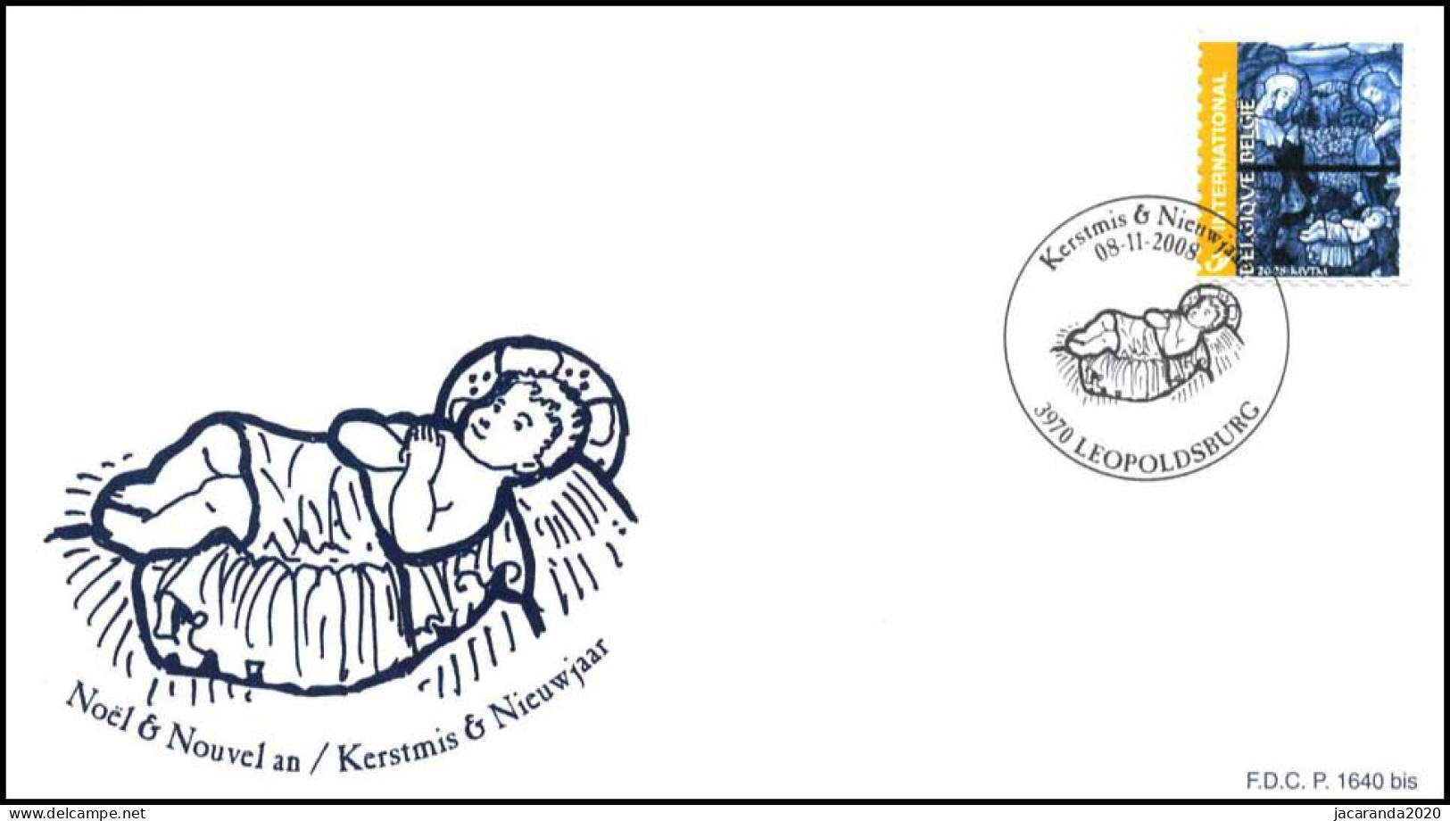 3866 - FDC - Kerstmis En Nieuwjaar P1640bis - 2001-2010