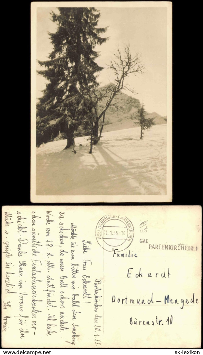 Ansichtskarte  Winter-Ansichtskarte (Schnee/Eis) Stimmungsbild 1955 - Unclassified