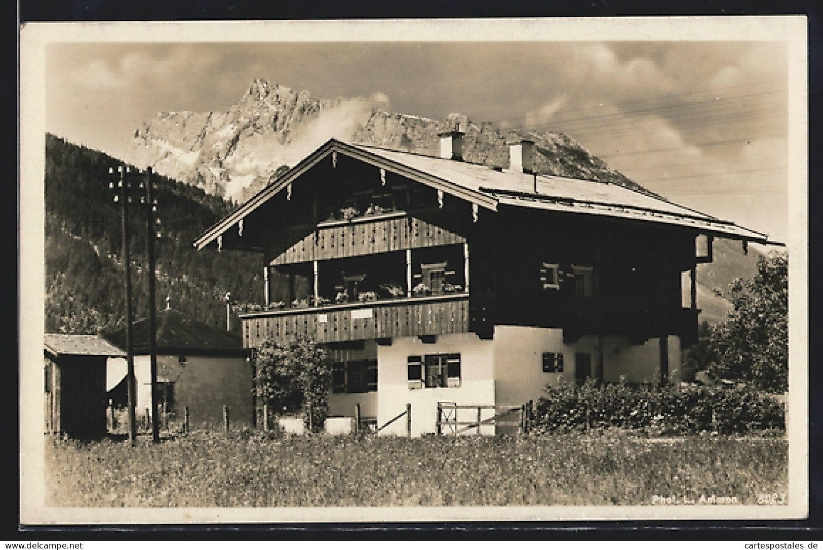 AK Schönau / Berchtesgaden, Hotel Landhaus Alpenveilchen  - Berchtesgaden