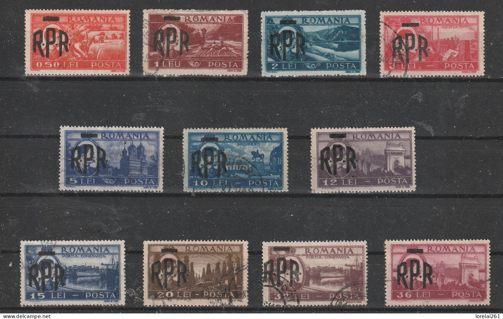 1948 - Le Roi Mihai / Vues Sur La Ville Mi No 1106/1116 - Used Stamps