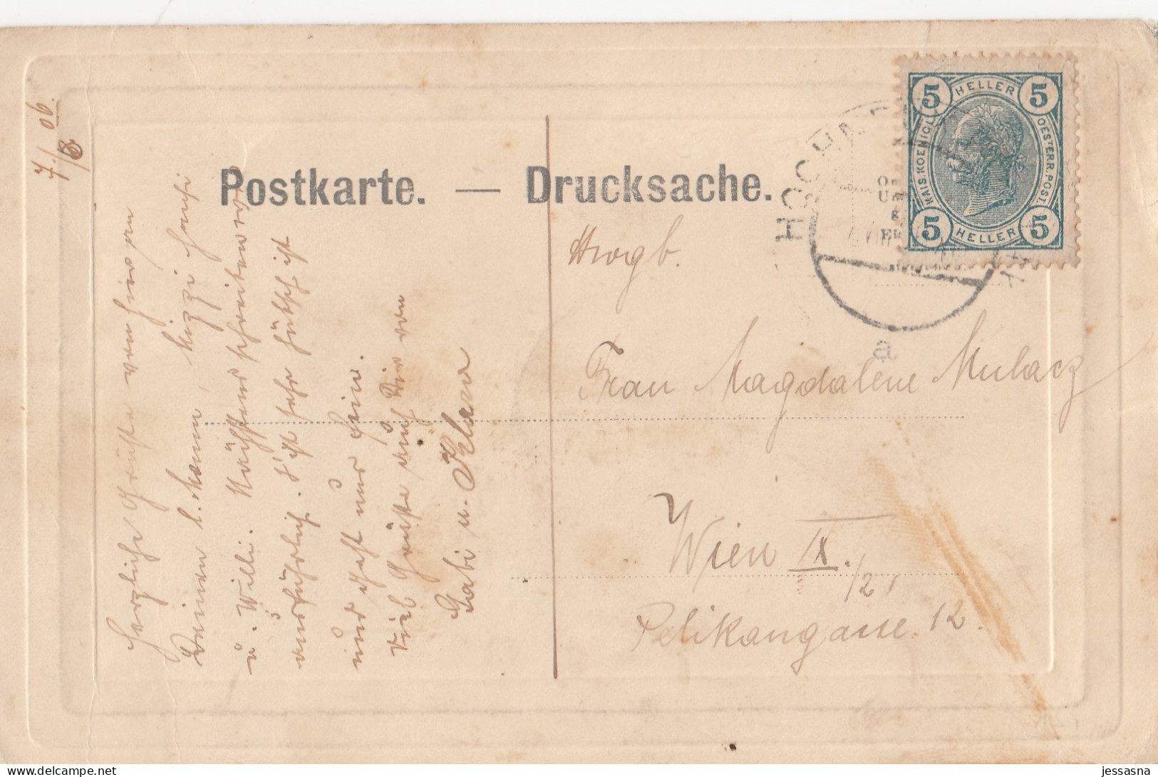AK - (NÖ) Gruss Aus HOCHNEUKIRCHEN - Panorama - Vignette Deutscher Schulverein 1906 - Wiener Neustadt