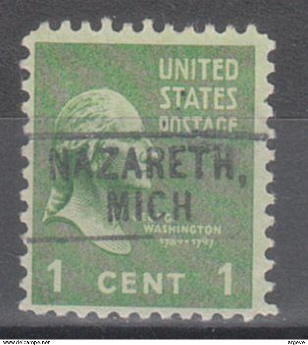 USA Precancel Vorausentwertungen Preo Locals Michigan, Nazareth 729 - Precancels