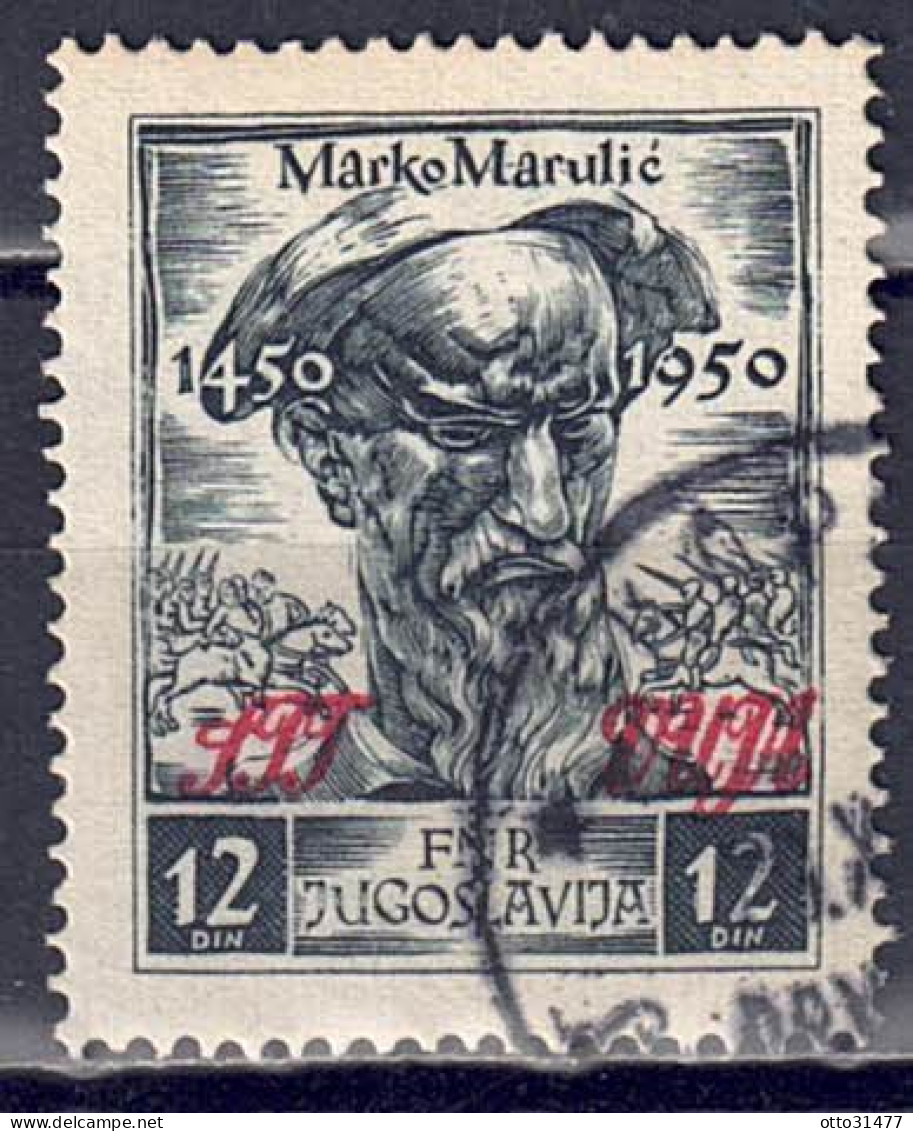 Italien / Triest Zone B - 1951 - Marko Marulic, Nr. 56, Gestempelt / Used - Oblitérés