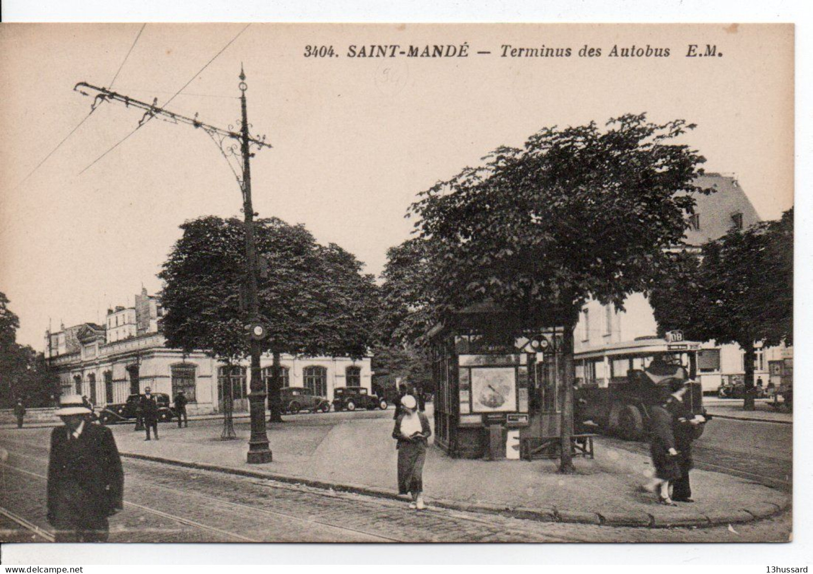 Carte Postale Ancienne Saint Mandé - Terminus Des Autobus - Saint Mande