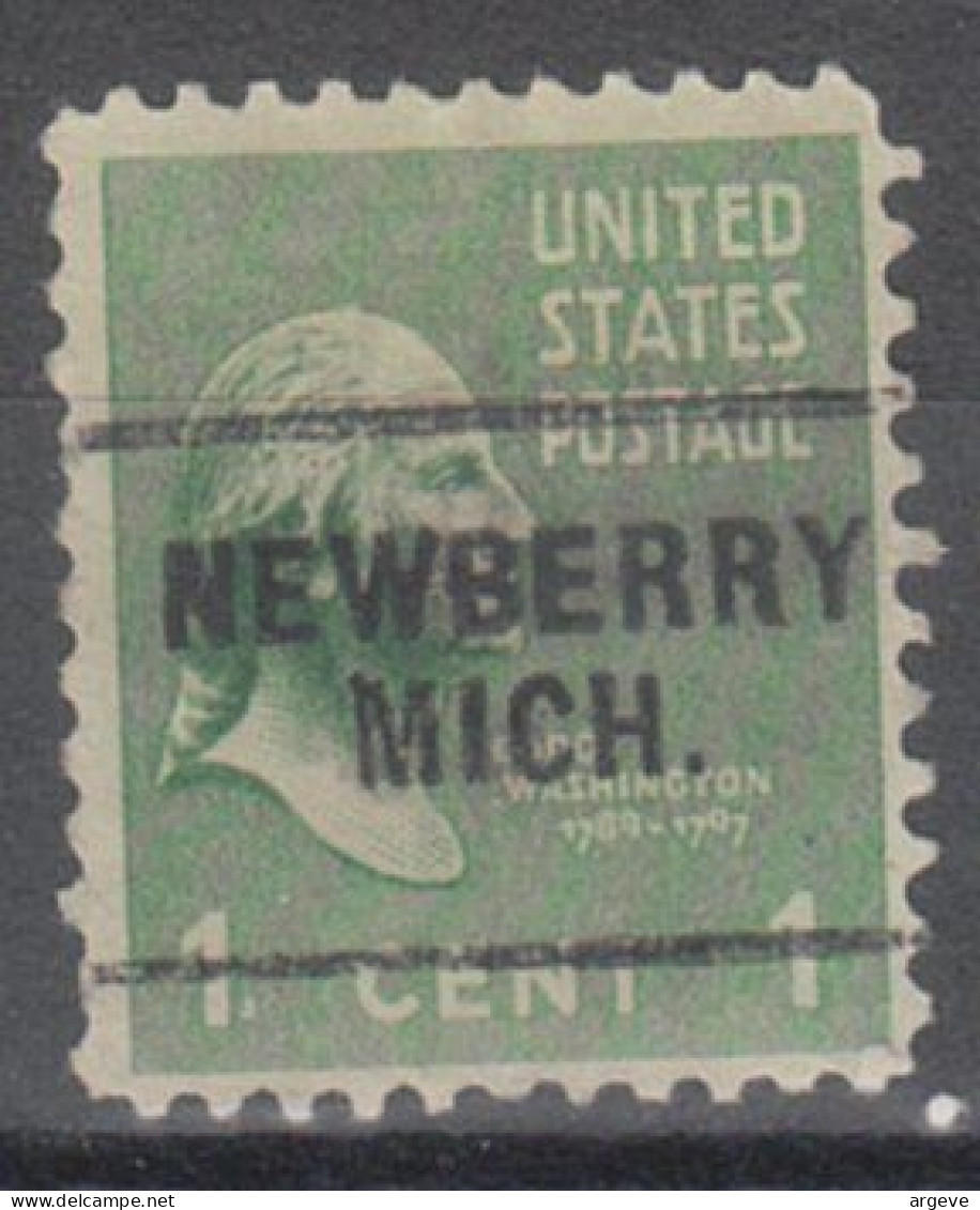 USA Precancel Vorausentwertungen Preo Locals Michigan, Newberry 703 - Precancels