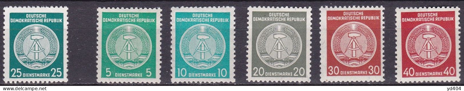 DD521 – RDA - DDR - 1956 – ARMS OF REPUBLIC – Y&T # 50A-F MNH 8 € - Other & Unclassified