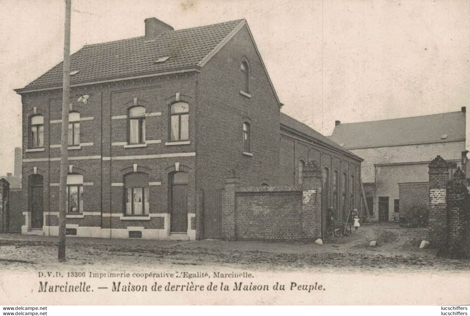 Marcinelle - Maison De Derrière De La MAison Du Peuple - DVD N° 13306 - 2 Scans - Charleroi