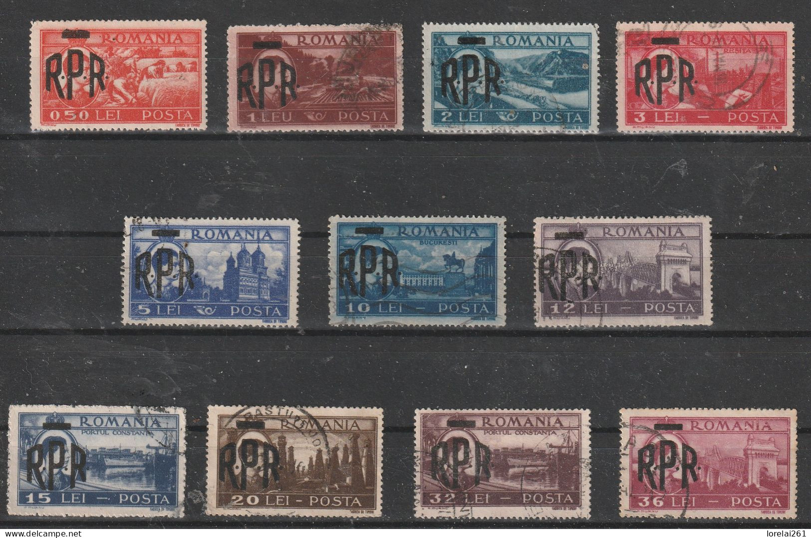 1948 - Le Roi Mihai / Vues Sur La Ville Mi No 1106/1116 - Used Stamps