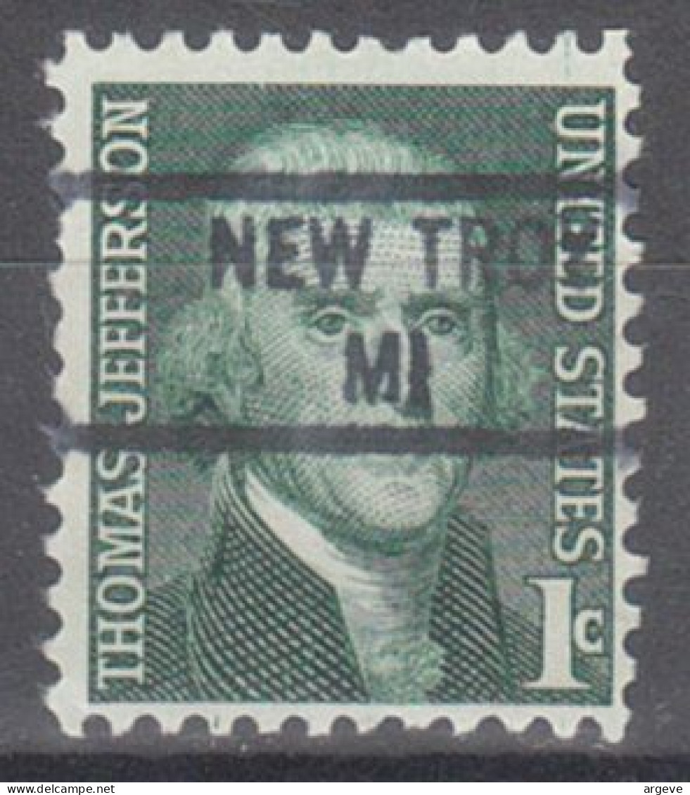 USA Precancel Vorausentwertungen Preo Locals Michigan, New Troy 841 - Precancels