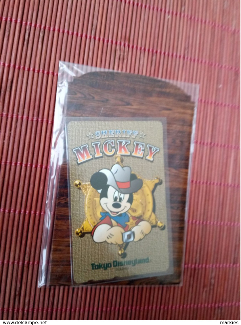 Disney Phonecard Sheriff With Folder Mint Rare - Disney