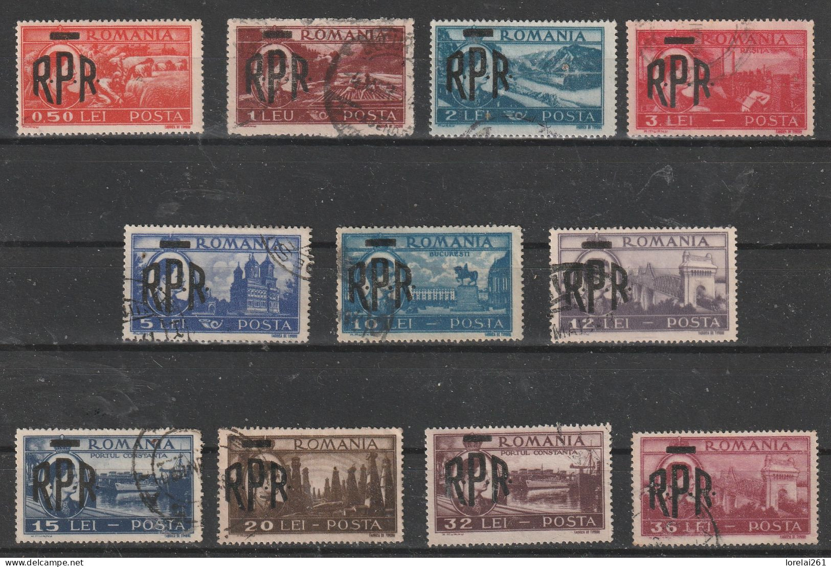 1948 - Le Roi Mihai / Vues Sur La Ville Mi No 1106/1116 - Used Stamps