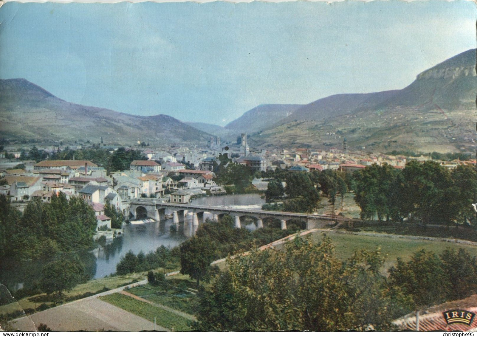 12.n° 25217. Millau . Le Pont Lerouge. Vue Generale . Carte Postale Photo. Cpsm. - Millau