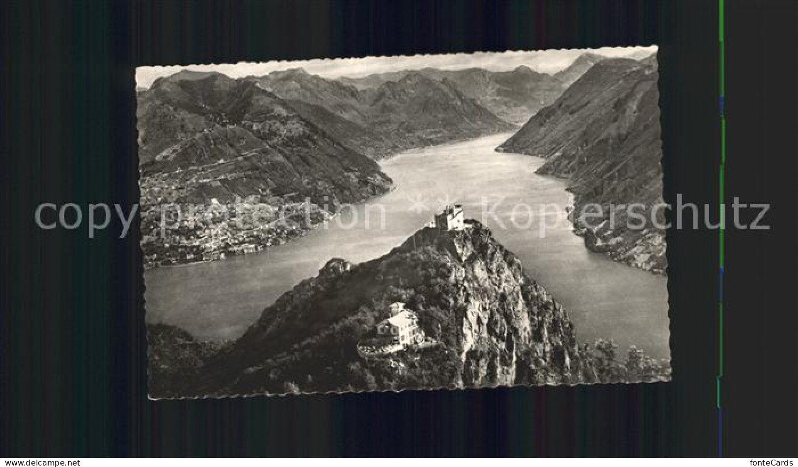 11676822 Lugano TI Monte San Salvatore Fliegeraufnahme Lugano - Autres & Non Classés