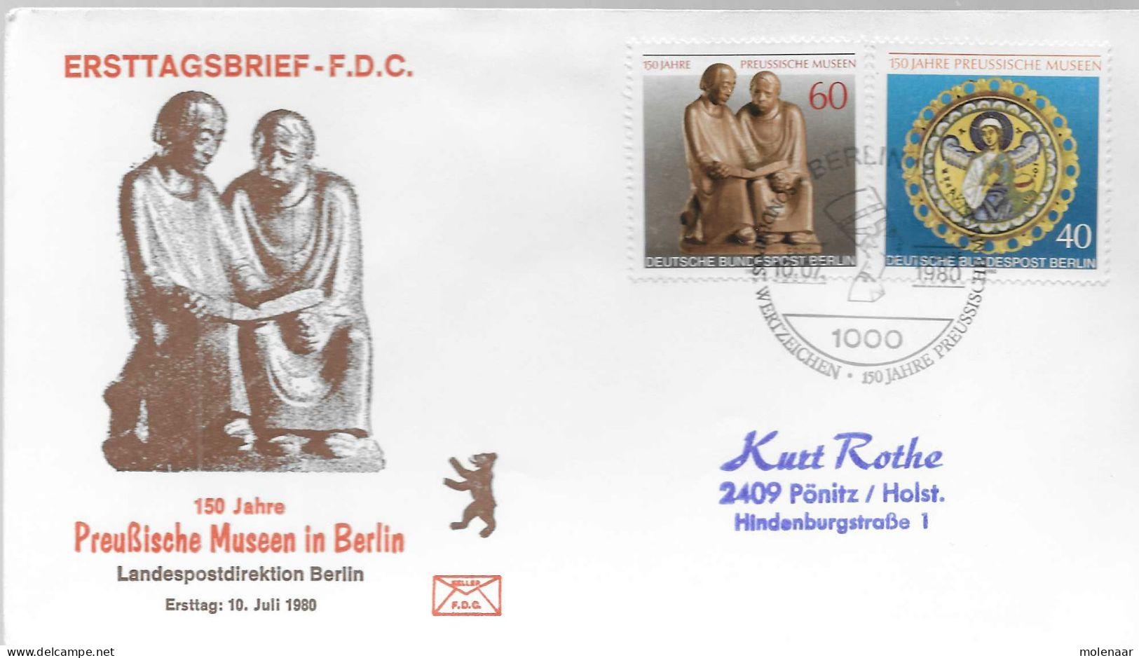 Postzegels > Europa > Duitsland > Berljin > 1980-1991 > Brief Met No. 625-626 (17193) - Cartas & Documentos