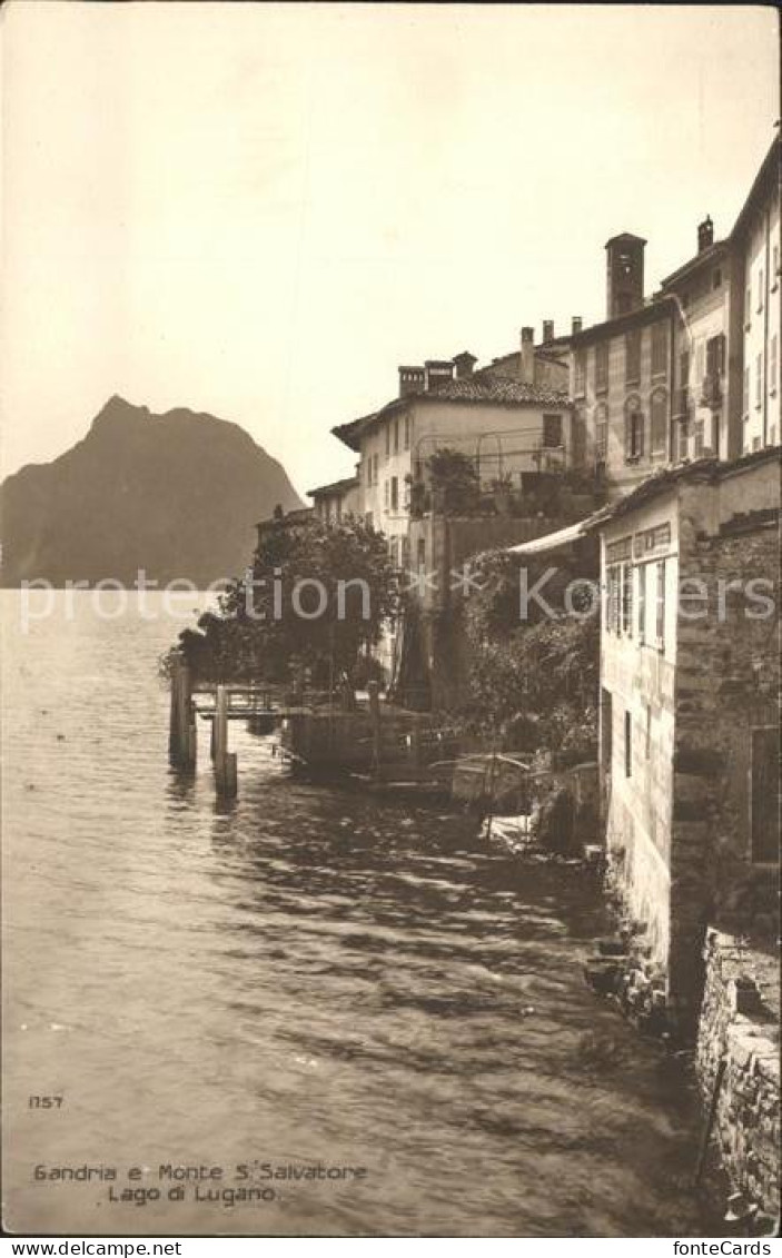 11676781 Gandria Lago Di Lugano Haeuser Am Lago Monte S. Salvatore Gandria - Autres & Non Classés