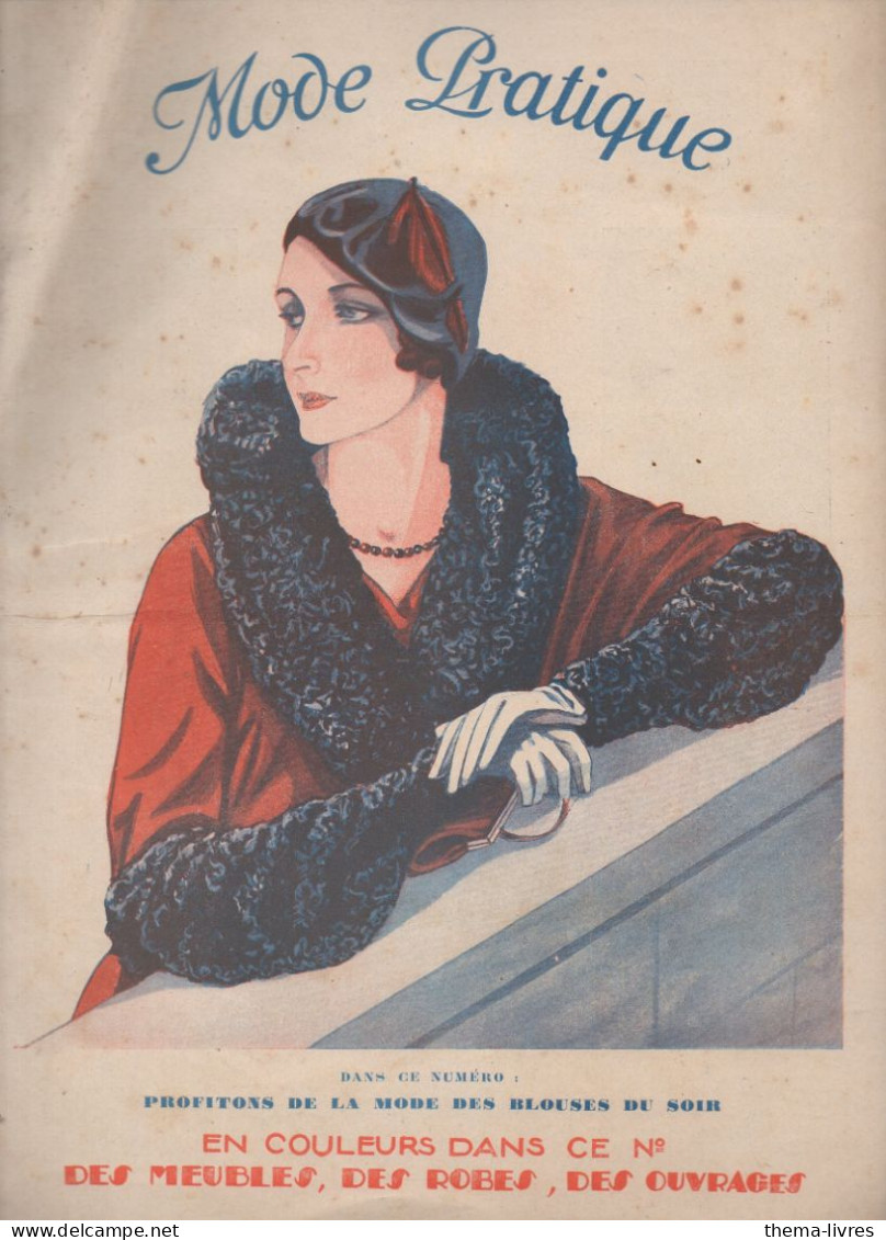 Revue  MODE PRATIQUE  N° 4 Du 23 Janvier 1932 Avec Belle Couverture Illustrée      (CAT4084 /32 /04) - Mode