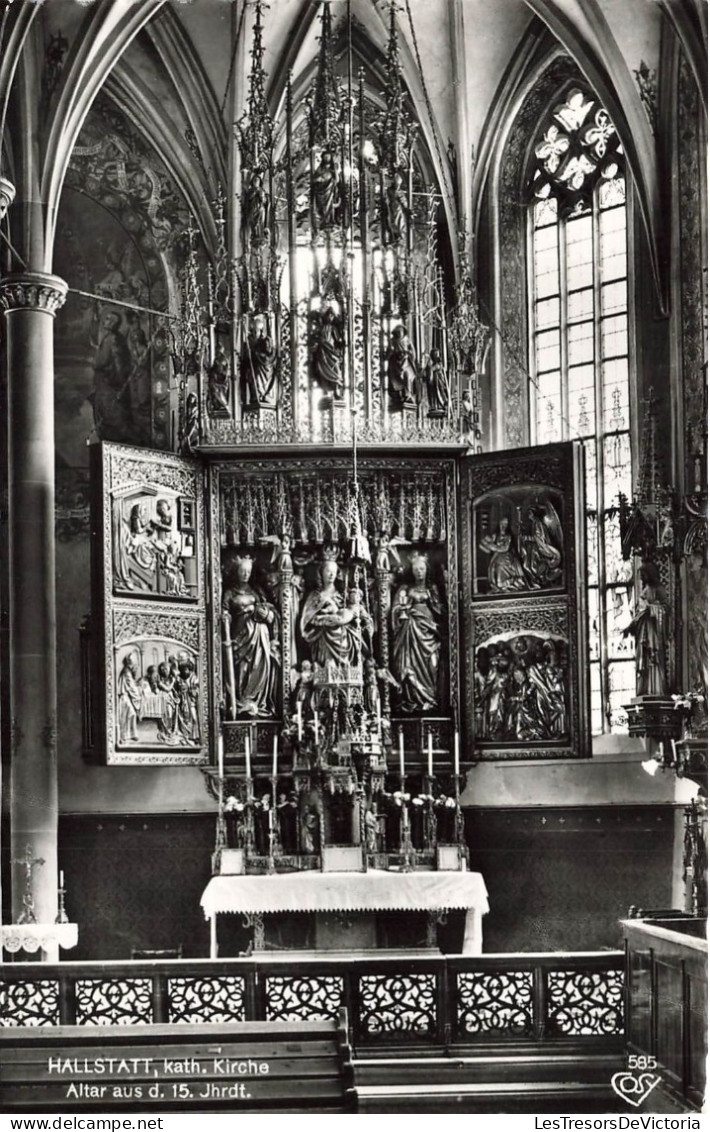 AUTRICHE - Hallstatt - Kath Kirche - Altar Aus D 15 Jhrdt - Vue Générale - De L'intérieure - Carte Postale - Hallstatt