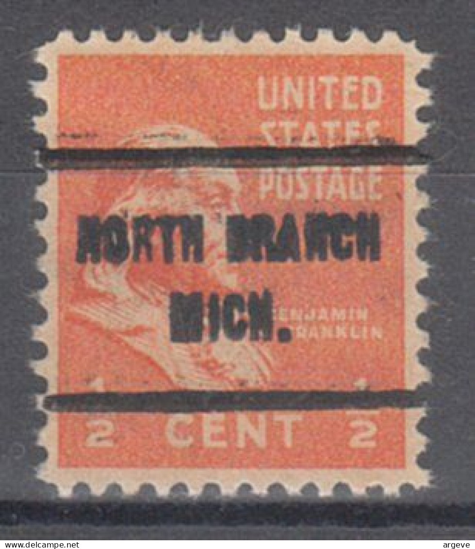 USA Precancel Vorausentwertungen Preo Locals Michigan, North Branch 713 - Precancels