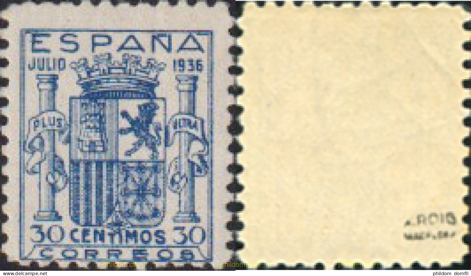 113410 MNH ESPAÑA 1936 ESCUDO DE ESPAÑA - Ungebraucht