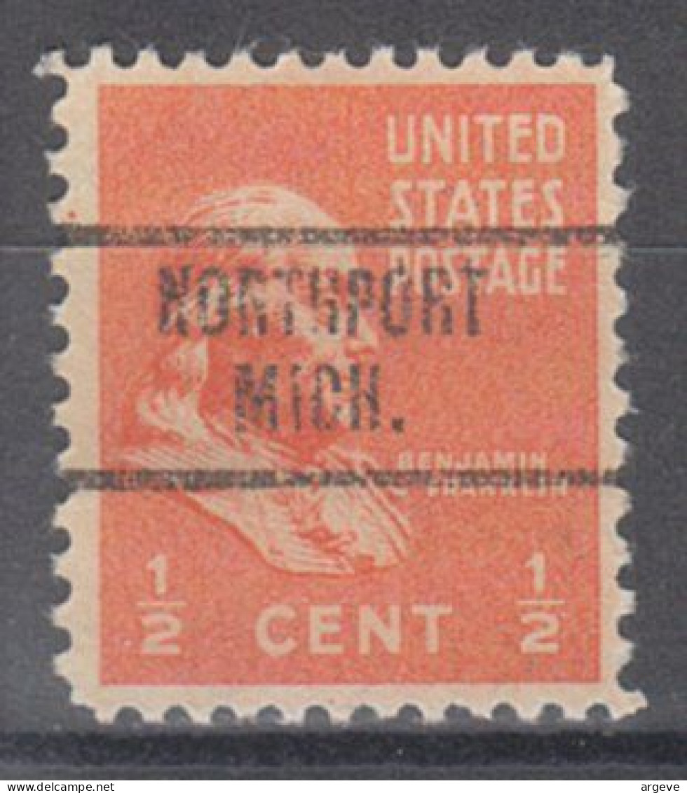 USA Precancel Vorausentwertungen Preo Locals Michigan, Northport 734 - Precancels