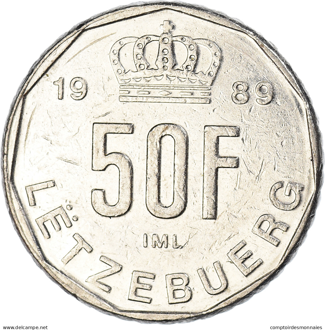 Monnaie, Luxembourg, 50 Francs, 1989 - Luxembourg