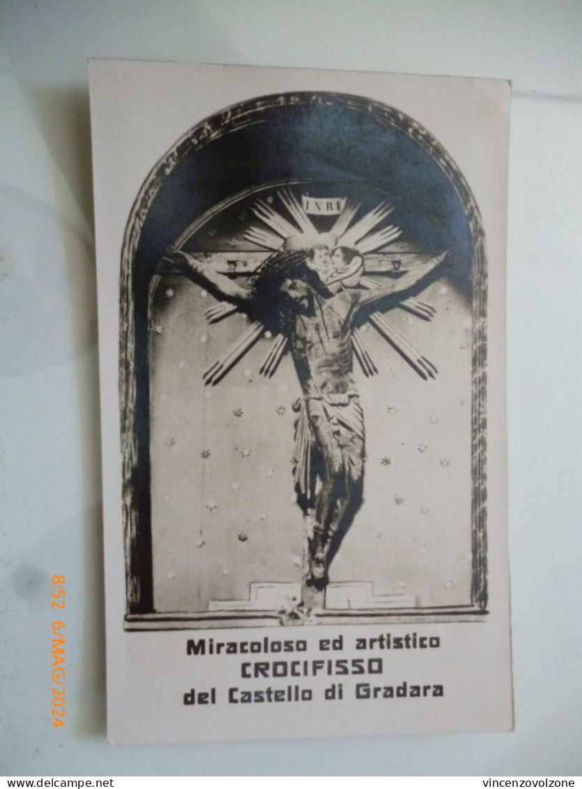Cartolina "Miracoloso Ed Artistico CROCIFISSO Del Castello Di Gradara" - Sculptures
