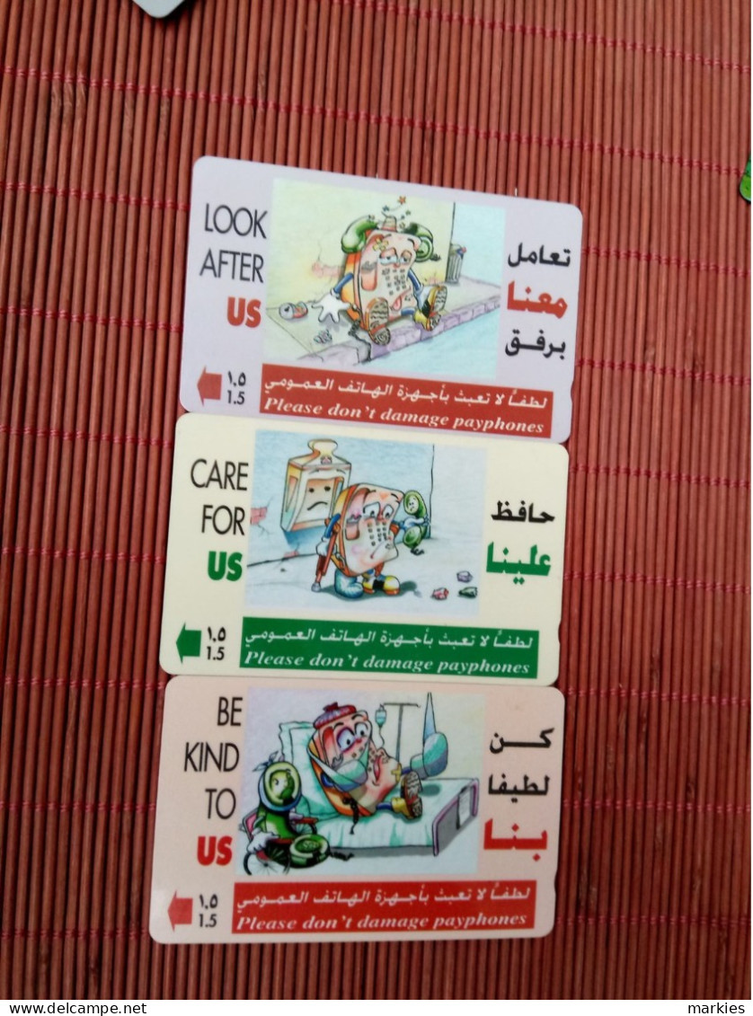 3 Phonecards Oman Used - Oman