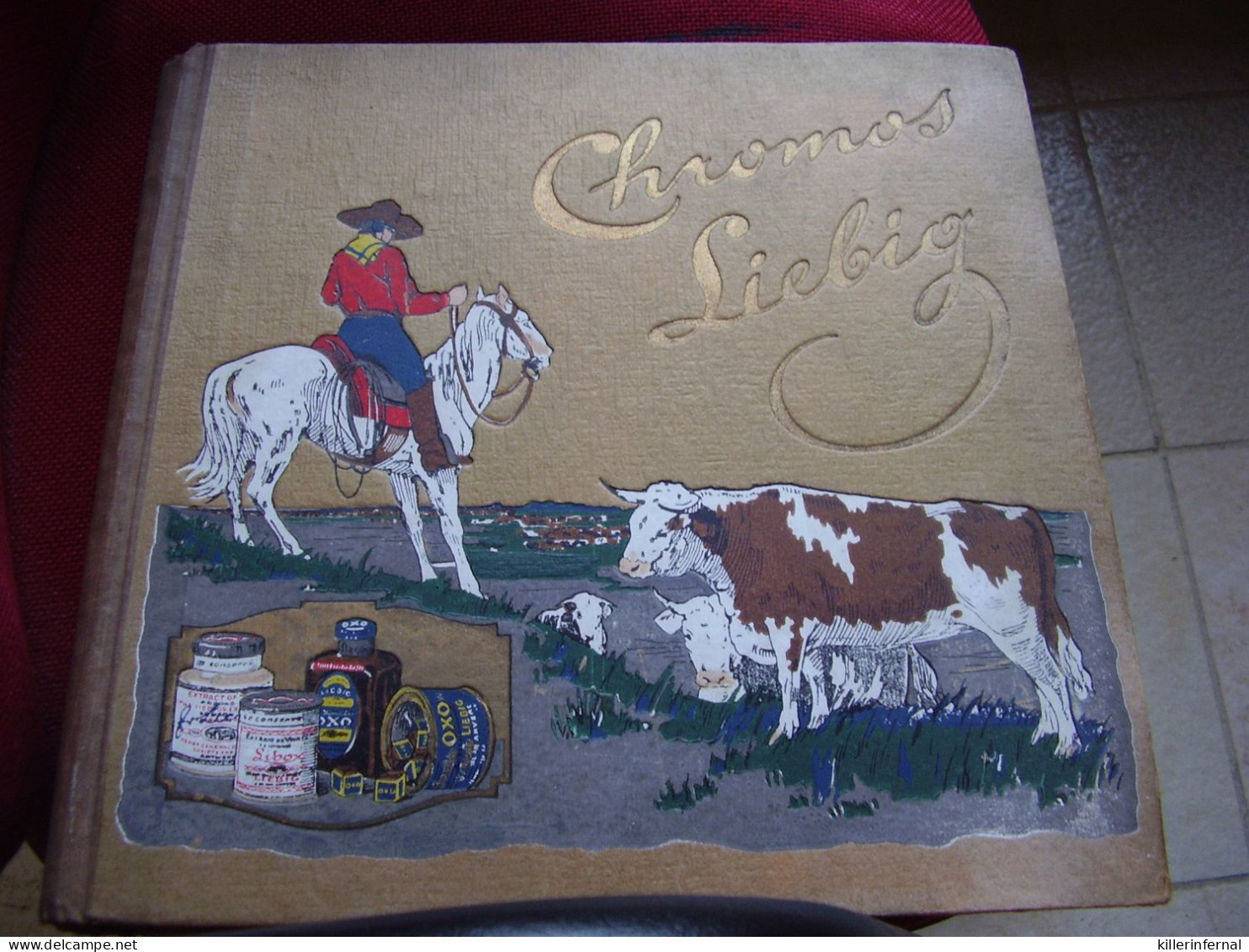 Liebig Old Album Chromos  Vache  Cow - Boy - Albumes & Catálogos