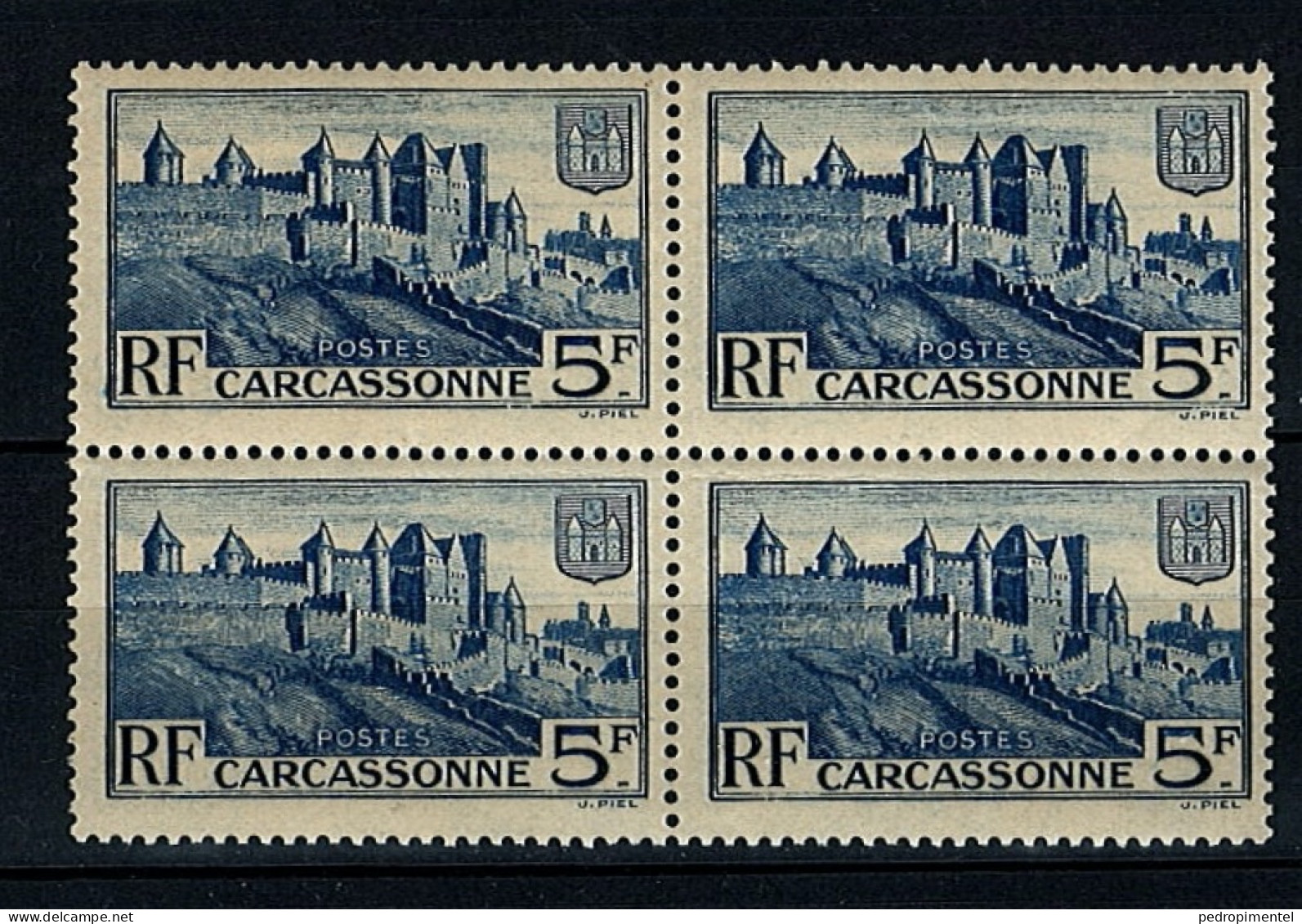 France Stamps | 1938 | Carcossonne | MNH #405 (block Of 4) - Neufs