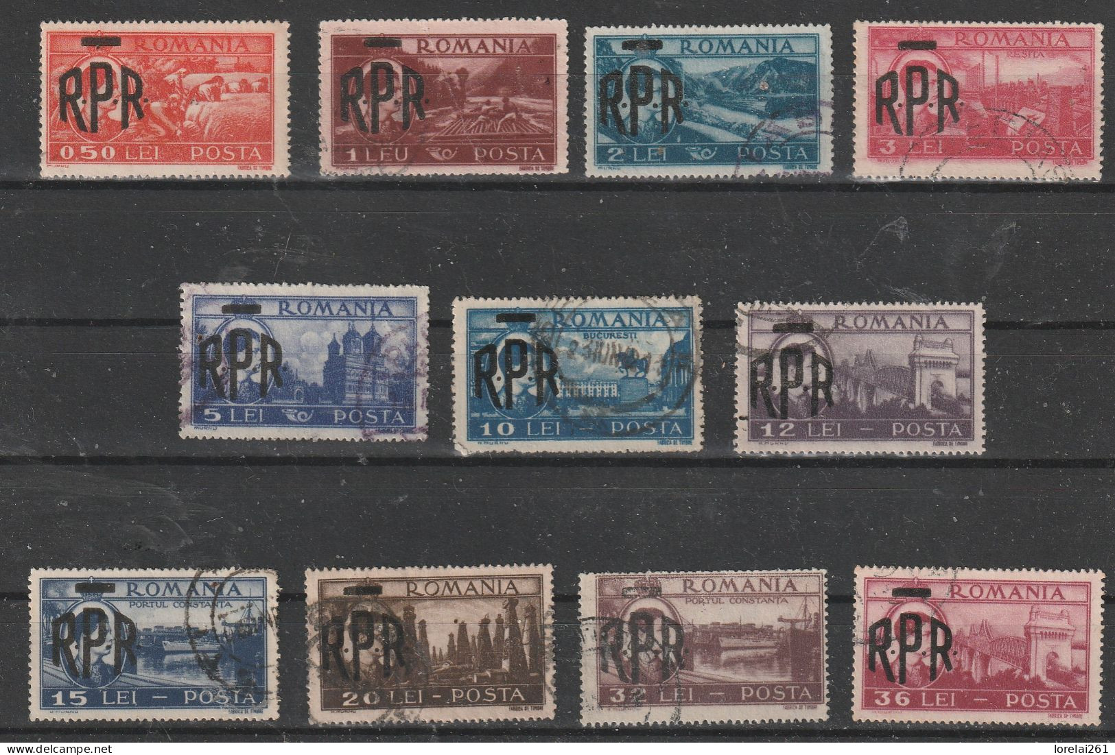 1948 - Le Roi Mihai / Vues Sur La Ville Mi No 1106/1116 - Used Stamps