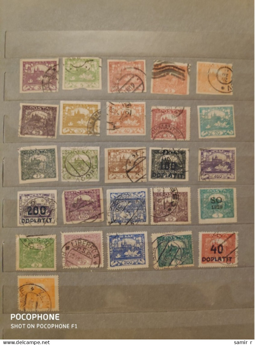 Czechoslovakia	Architecture (F96) - Used Stamps