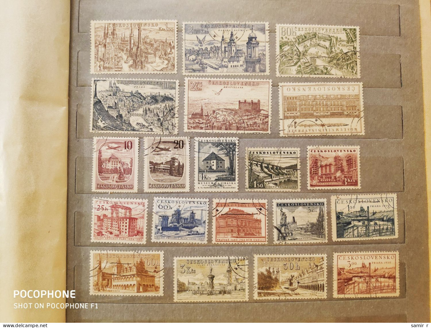 Czechoslovakia	Architecture (F96) - Used Stamps