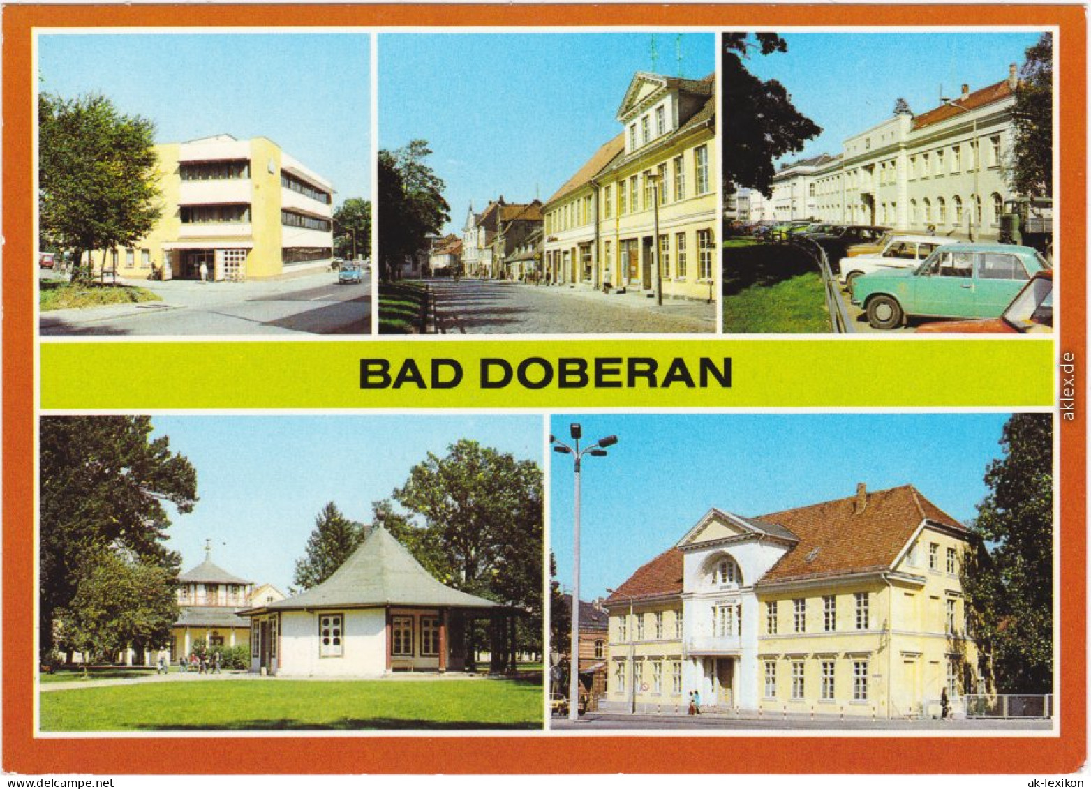 Bad Doberan  Rostocker Straße, Severinstraße, August-Bebel-Straße 1984 - Bad Doberan