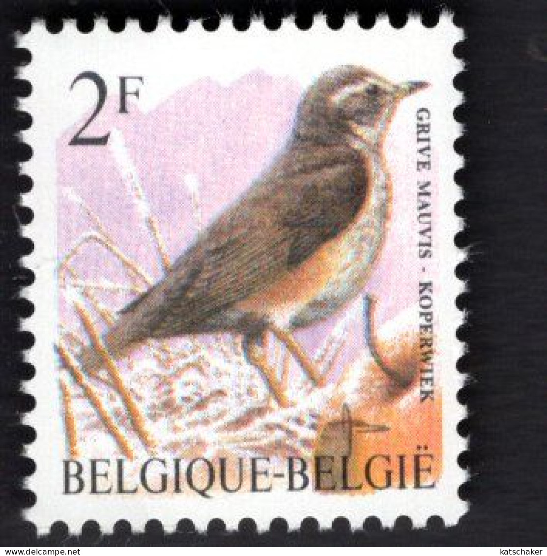 1915514766 1996 SCOTT 1434 OCB 2653  (XX) POSTFRIS MINT NEVER HINGED  - FAUNA - BIRDS - GRIVE MAUVIS - BUZIN - Unused Stamps