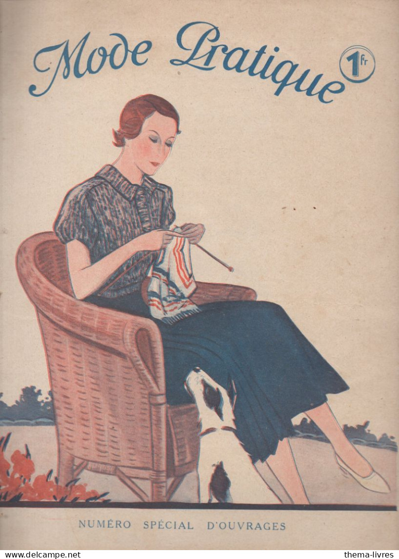 Revue  MODE PRATIQUE  N°24 Du 17 Juin 1933 Avec Belle Couverture Illustrée      (CAT4084 /33 / 24) - Mode