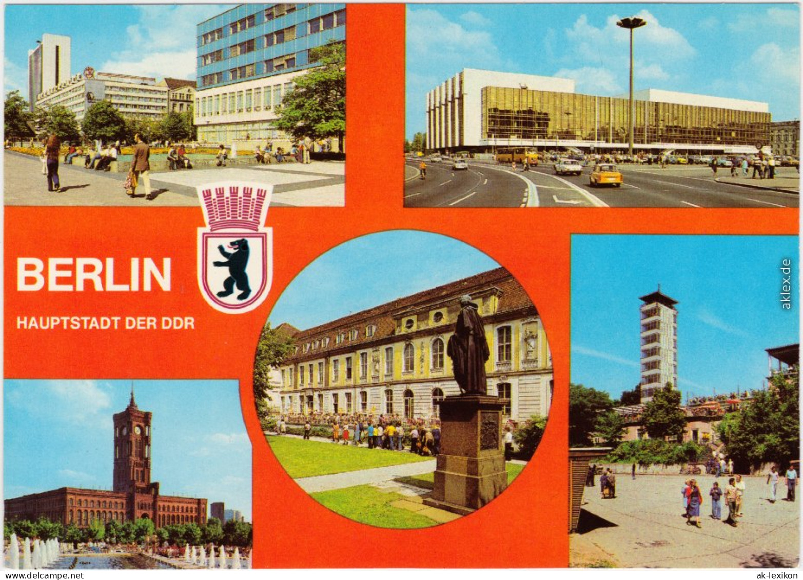 Mitte-Berlin Lindencorso, Interhotel, Palast Republik, Operncafe 1981 DDR - Mitte