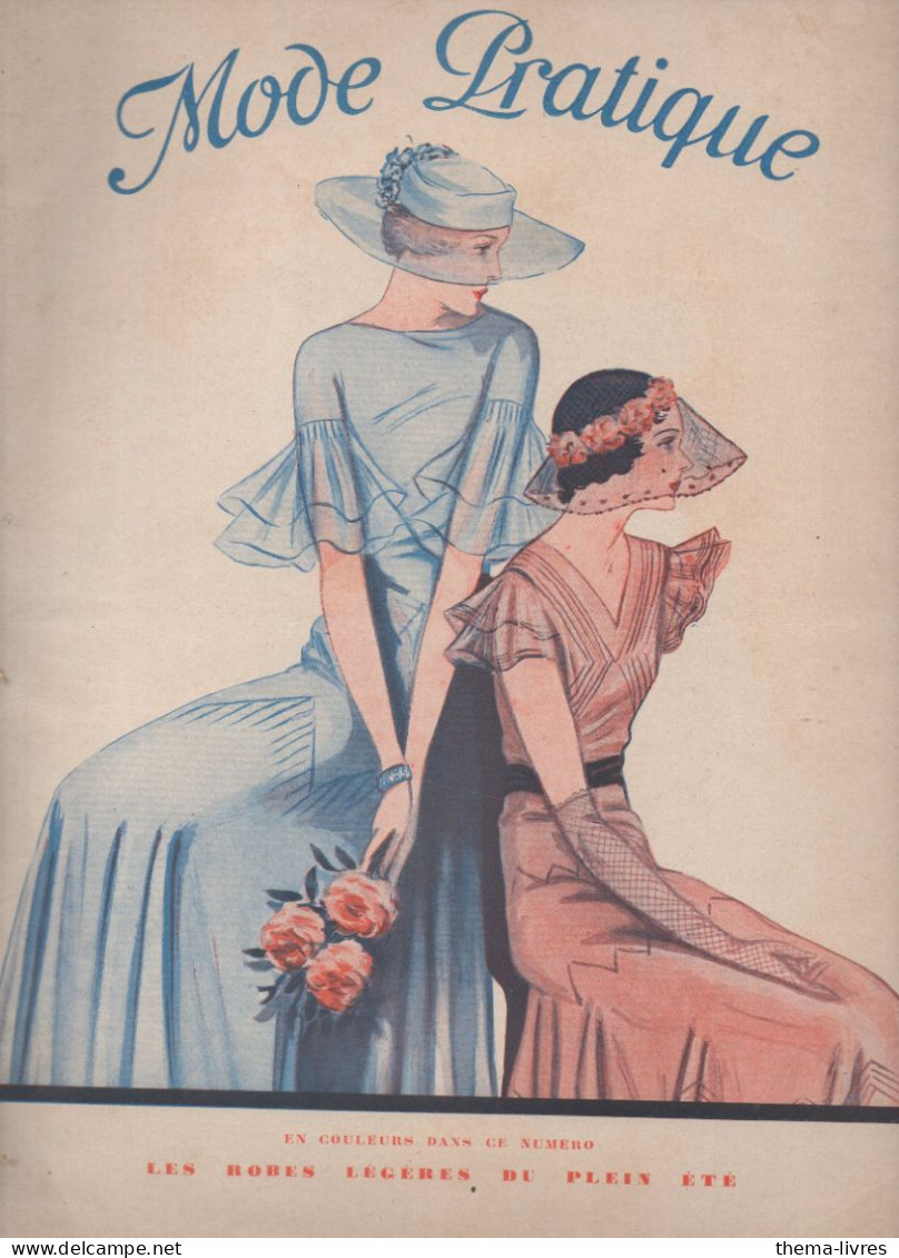 Revue  MODE PRATIQUE  N°20 Du 20 Mai 1933 Avec Belle Couverture Illustrée      (CAT4084 /33 /20) - Moda