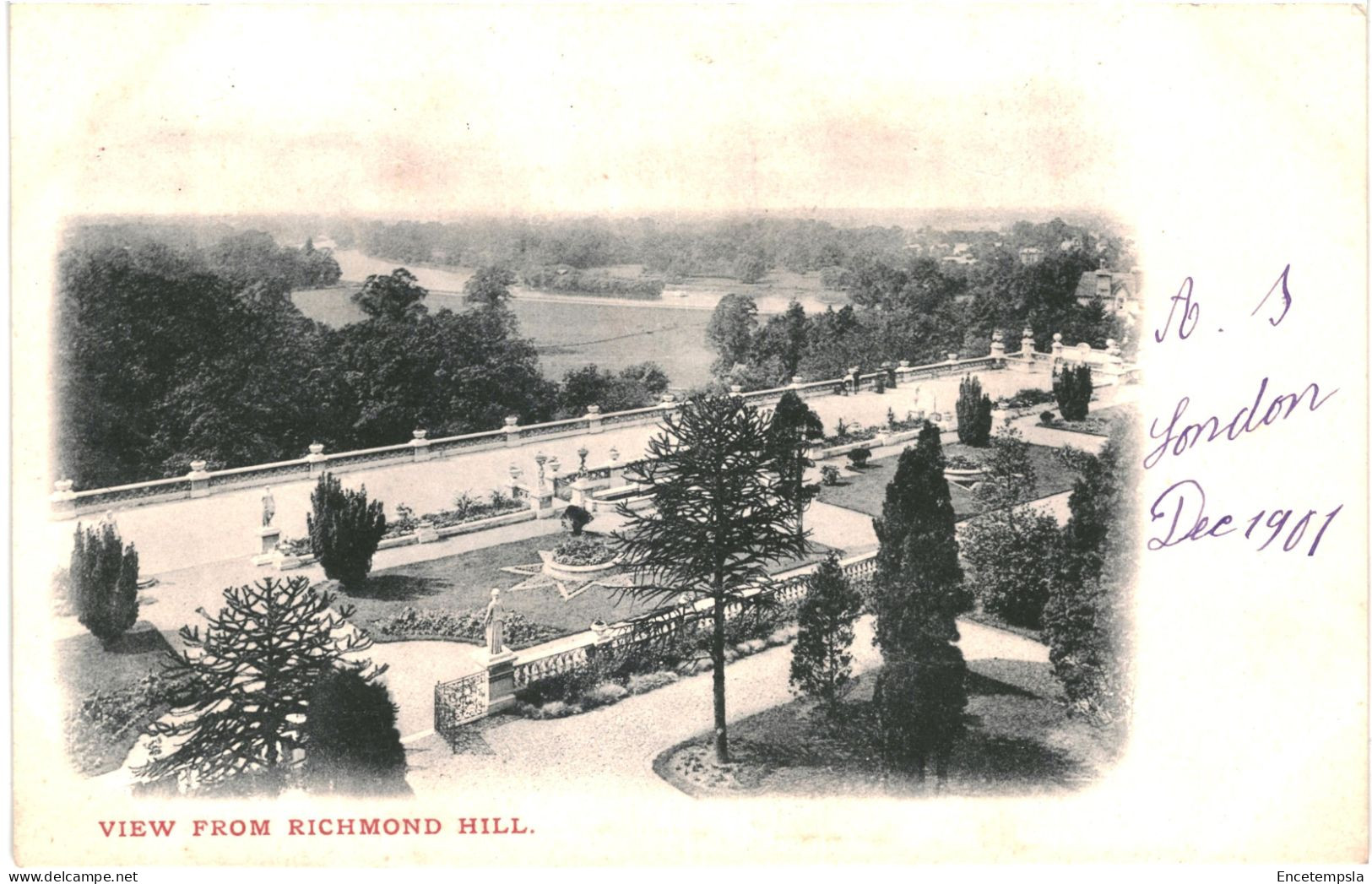 CPA Carte Postale Royaume Uni Surrey Richmond View From Richmond Hill  1901 VM80444 - Surrey