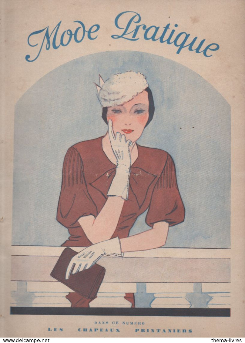 Revue  MODE PRATIQUE  N°15 Du 15 Avril  1933 Avec Belle Couverture Illustrée      (CAT4084 /33 /15) - Mode