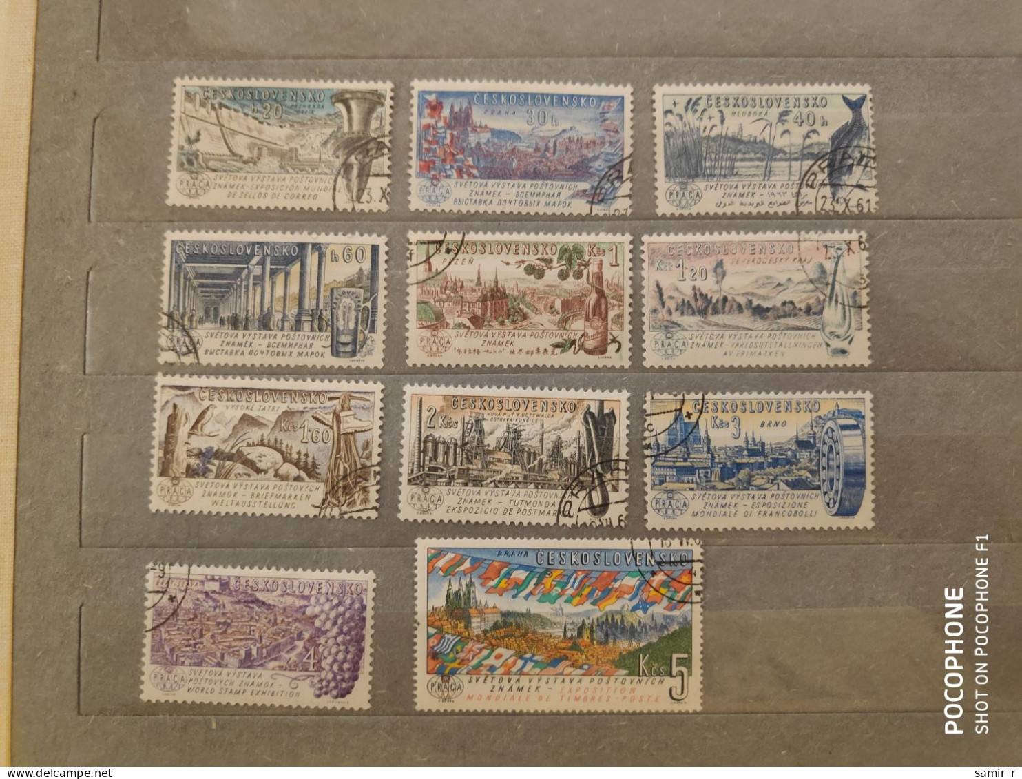 1961	Czechoslovakia	Stamp Exhibition (F96) - Used Stamps