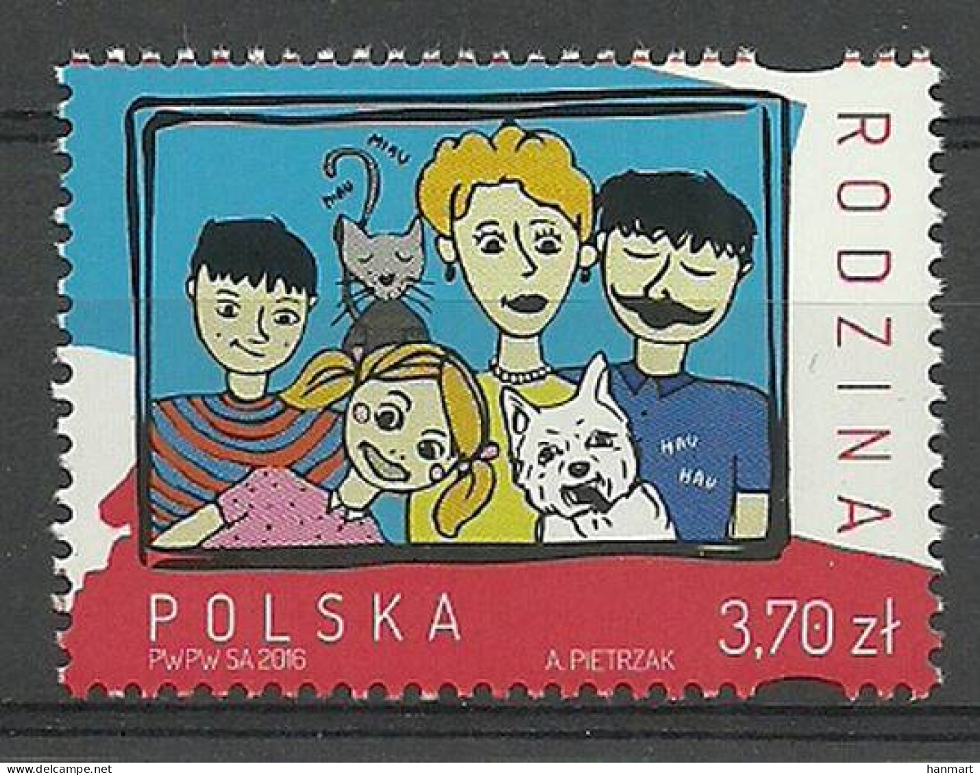 Poland 2016 Mi 4838 MNH  (ZE4 PLD4838) - Domestic Cats