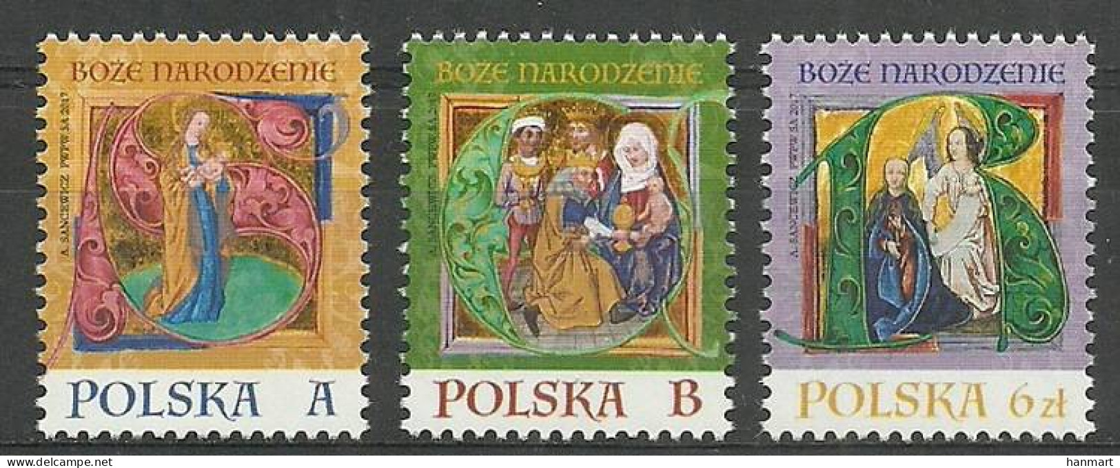 Poland 2017 Mi 4957-4959 Fi 4807-4809 MNH  (ZE4 PLD4957-4959) - Christianity