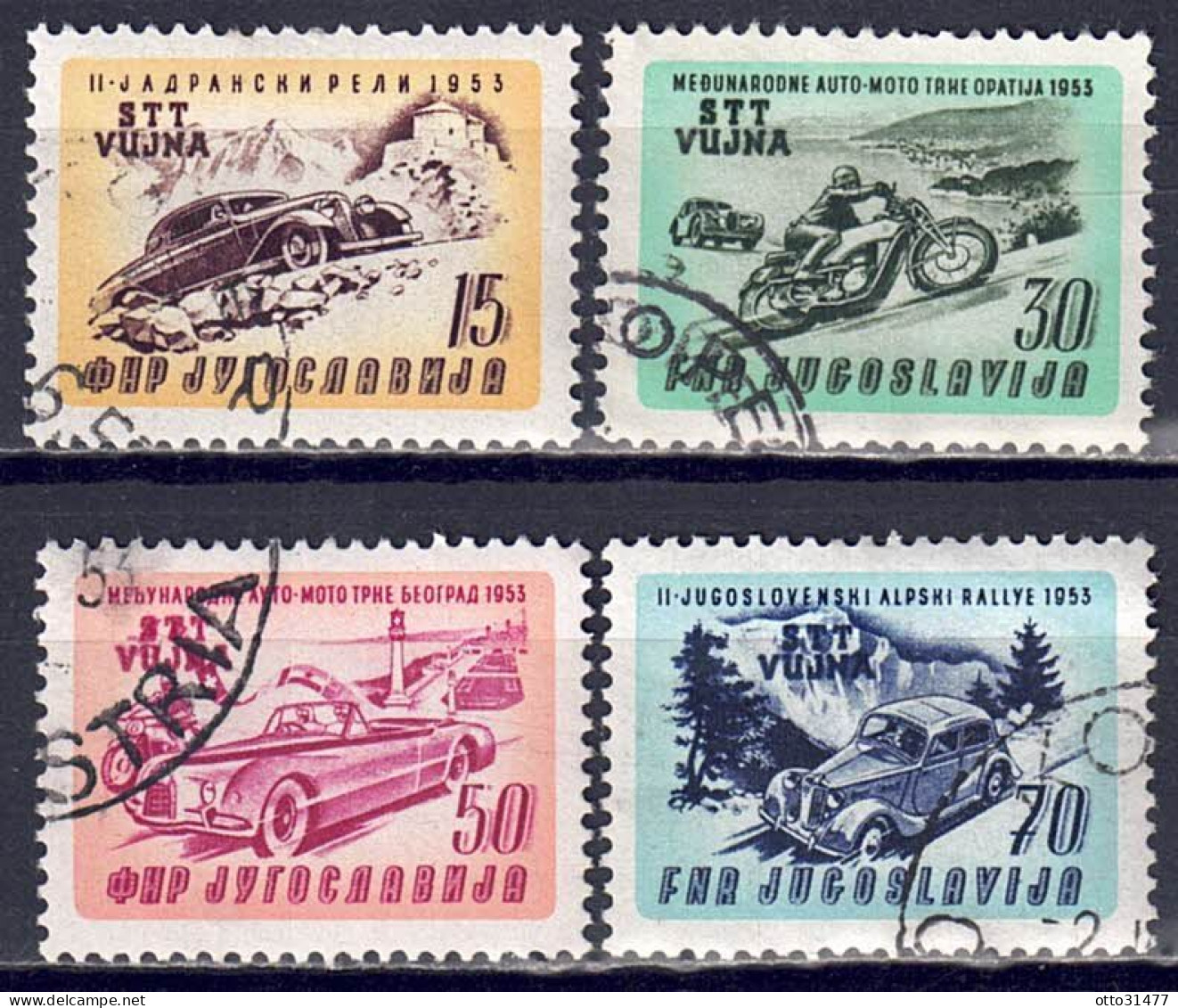 Italien / Triest Zone B - 1953 - Sport, Nr. 98 - 101, Gestempelt / Used - Afgestempeld