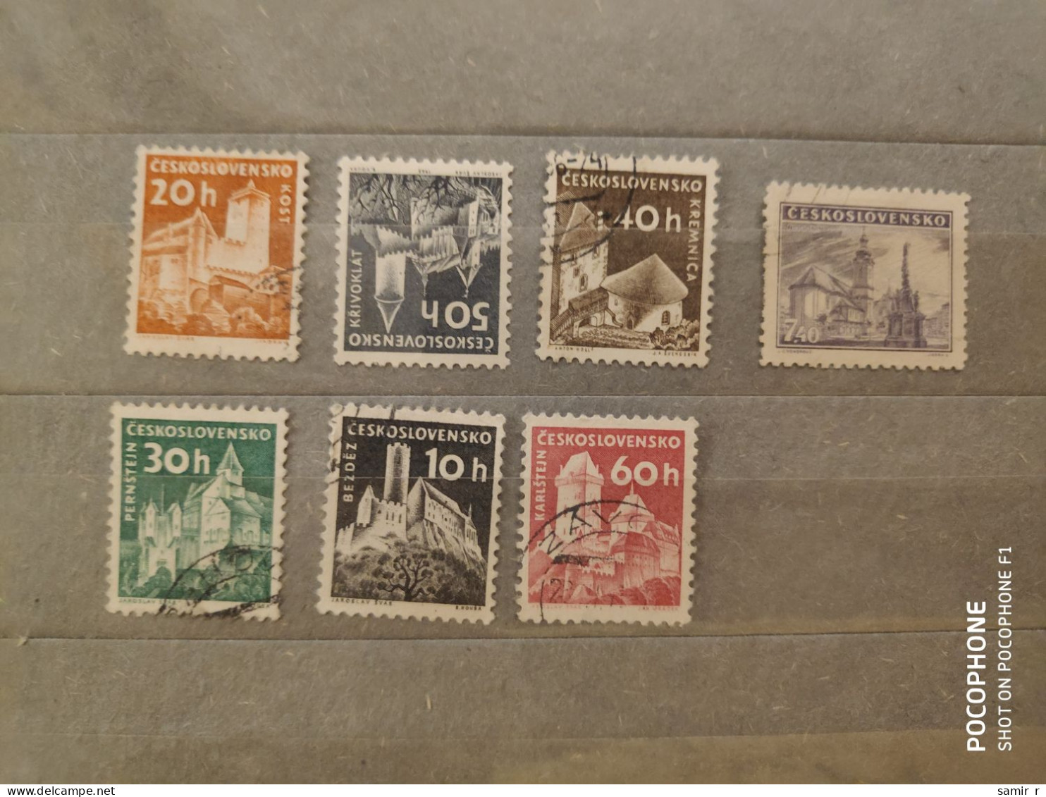 Czechoslovakia	Architecture  (F96) - Used Stamps