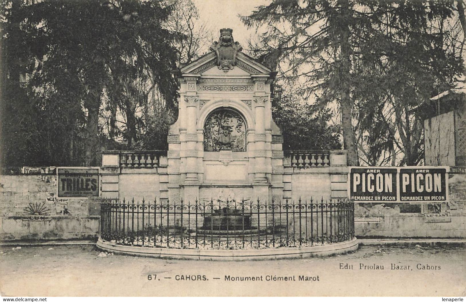 D8743 Cahors Monument Clément Marot - Cahors