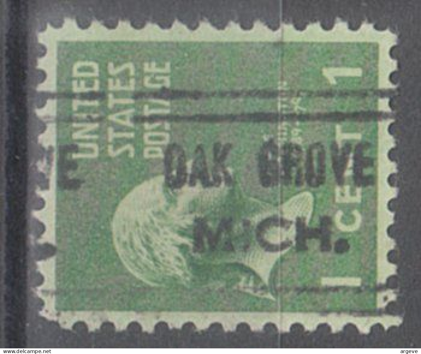 USA Precancel Vorausentwertungen Preo Locals Michigan, Oak Grove 632 - Precancels