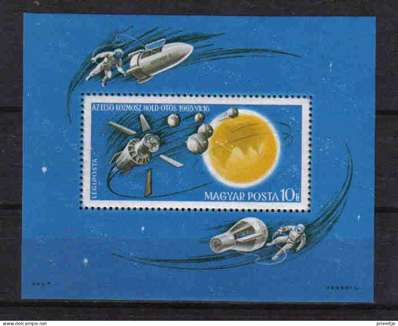 Hungary 1965 Space S/S Y.T. BF 58 ** - Blocks & Sheetlets