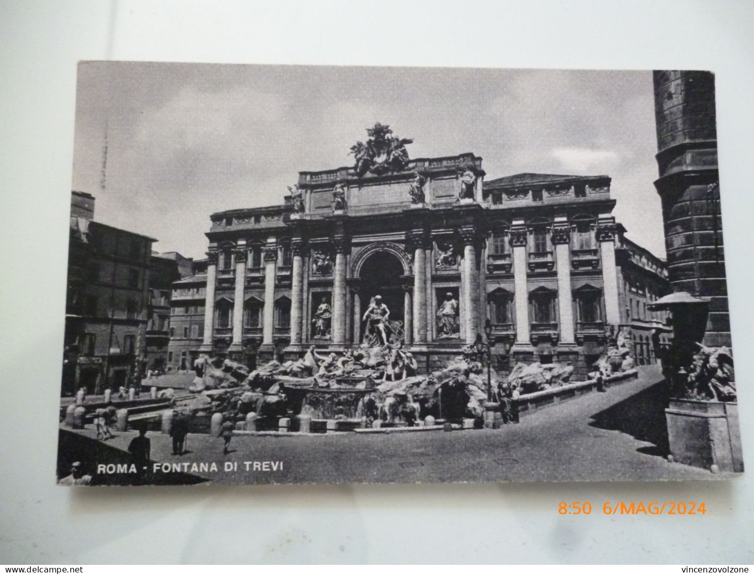 Cartolina Viaggiata "ROMA Fontana Di Trevi" 1950 - Fontana Di Trevi